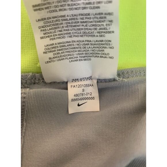 Nike Court Victory Pleated Tennis Skirt Neon Skort y2k Gray Purple Mini Stripe S - Picture 5 of 6